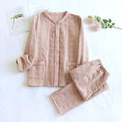 Pyjama rose en flanelle pour femme