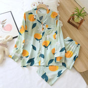 Pyjama satin vert d'eau