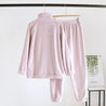 Pyjama en matière velours pour femme de couleur rose