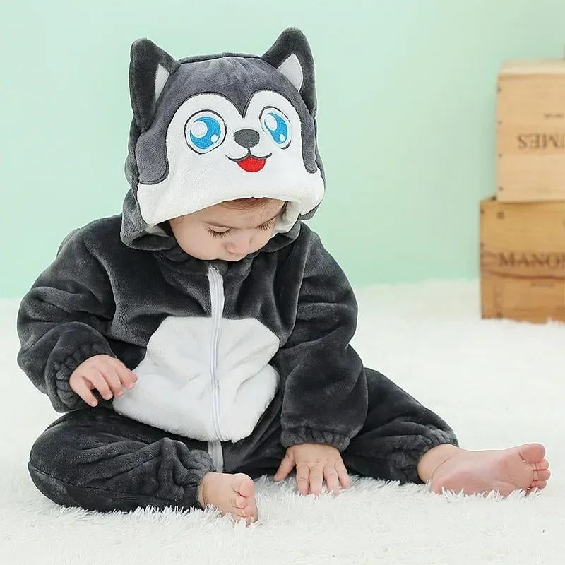 Surpyjama polaire bébé husky
